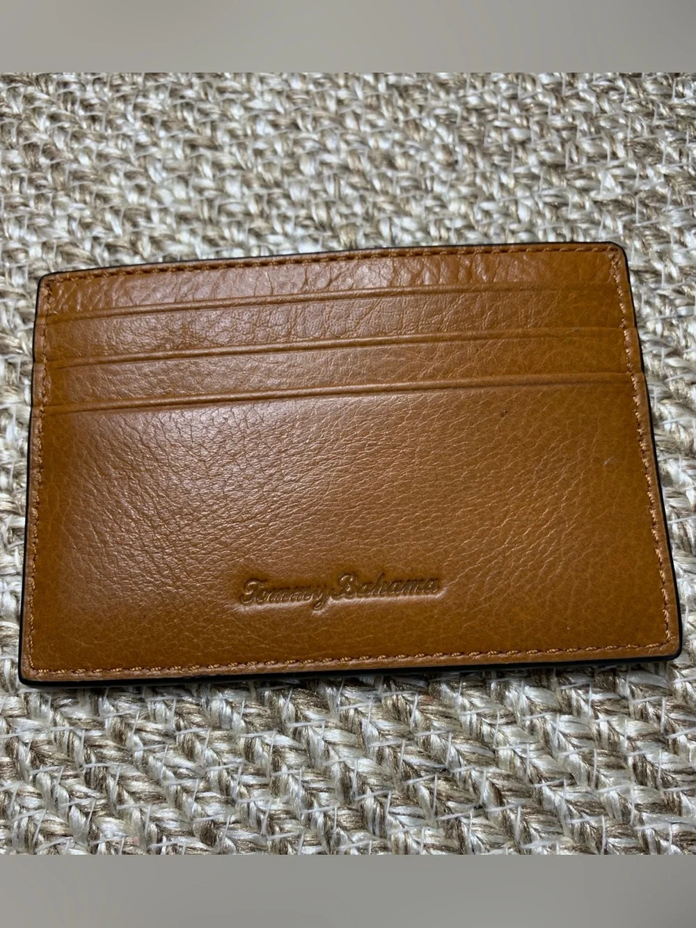 NWT -Small Brown Leather Tommy Bahama Card  Case